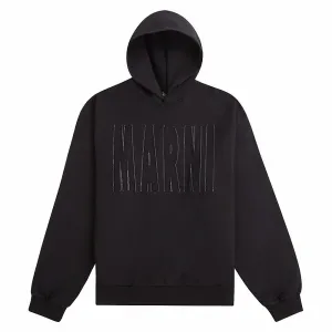 Across Logo Hoodie | Black