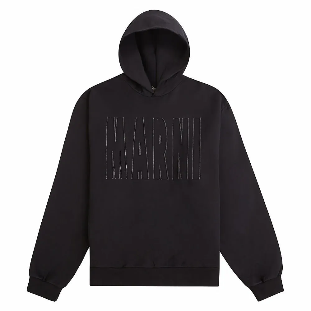 Across Logo Hoodie | Black