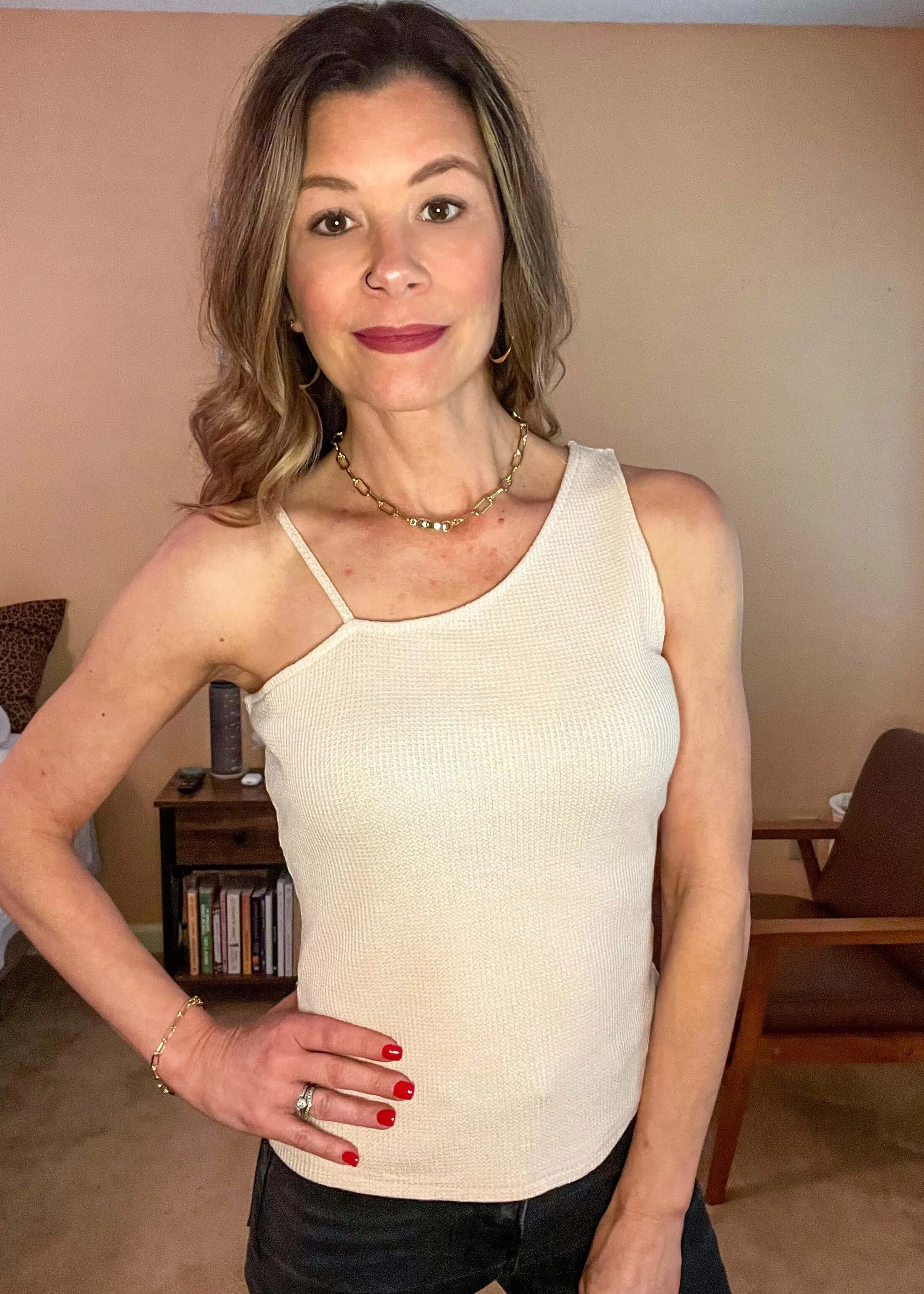 Along Those Lines Sleeveless Top