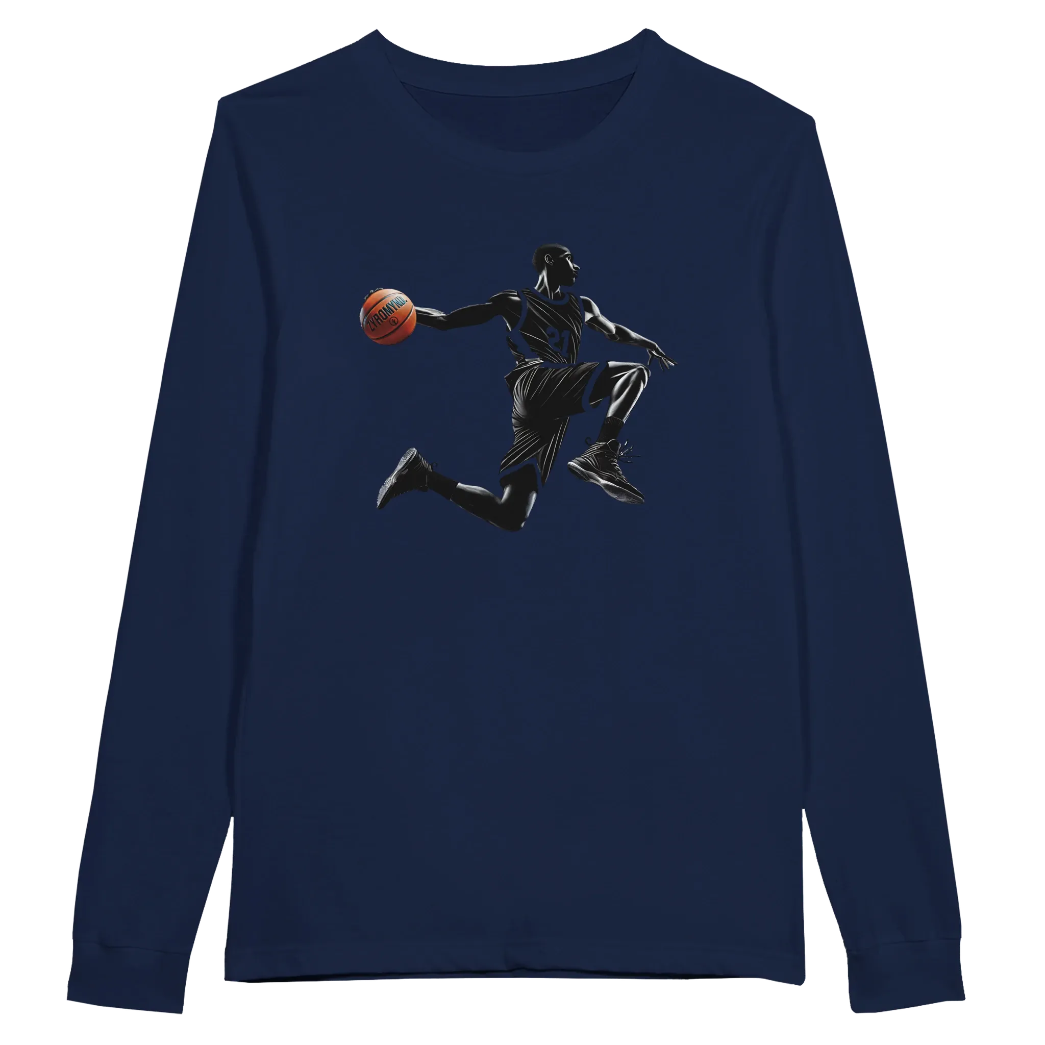 Basketball Player Mid-Air - Premium Unisex Longsleeve T-shirt