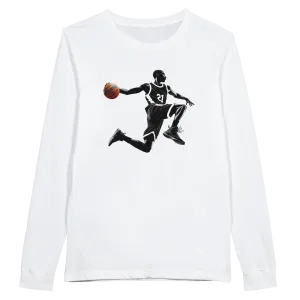 Basketball Player Mid-Air - Premium Unisex Longsleeve T-shirt