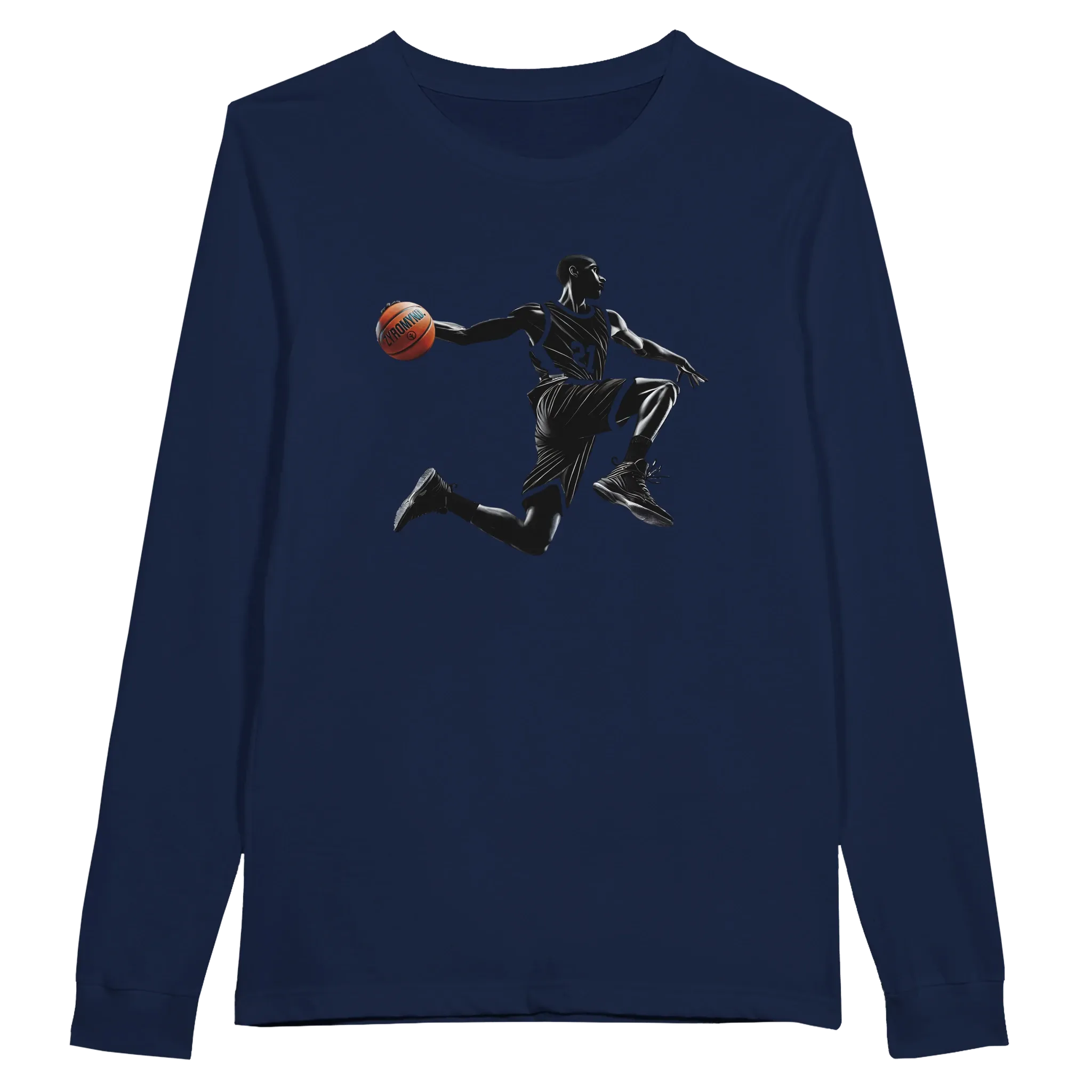 Basketball Player Mid-Air - Premium Unisex Longsleeve T-shirt