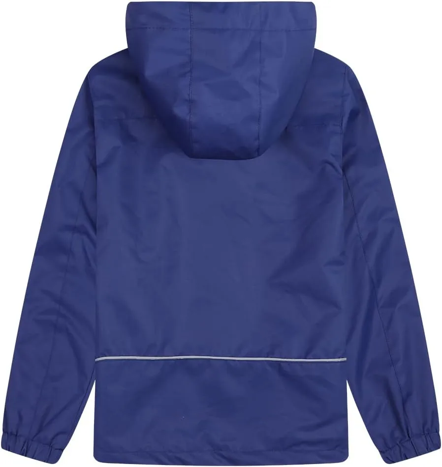 Boys Girls Rain Jacket Hooded Windbreaker Lightweight Waterproof Raincoat for Kids