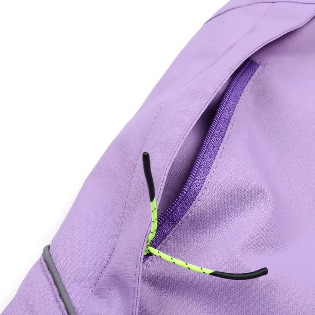 Boys Girls Rain Jacket Hooded Windbreaker Lightweight Waterproof Raincoat for Kids