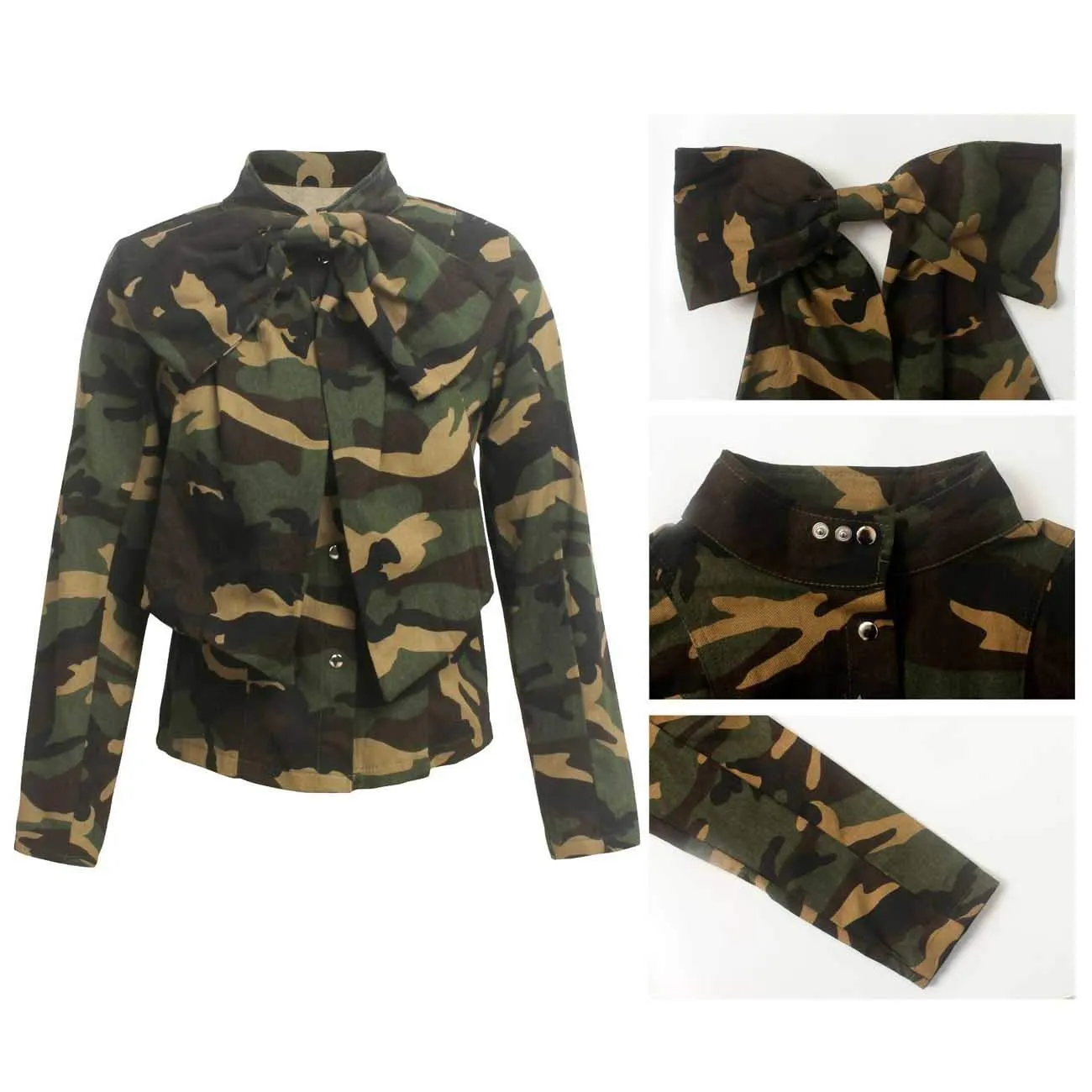 Butterfly Denim Long Sleeve Jean Cropped Jackets For Women