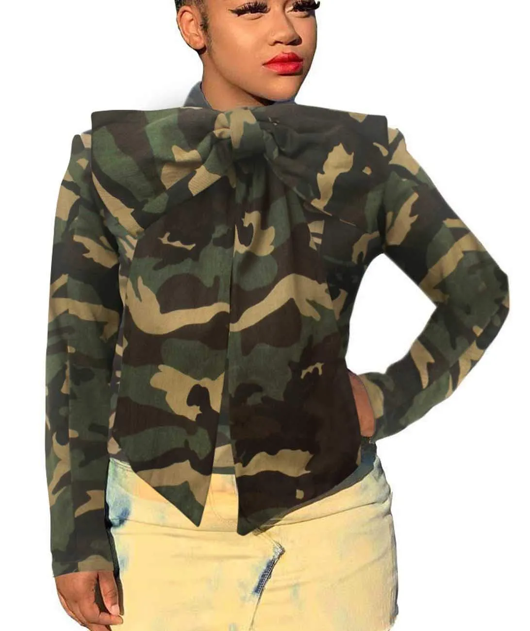 Butterfly Denim Long Sleeve Jean Cropped Jackets For Women