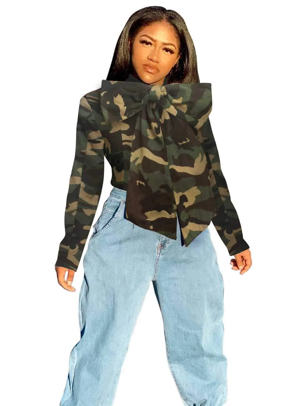 Butterfly Denim Long Sleeve Jean Cropped Jackets For Women