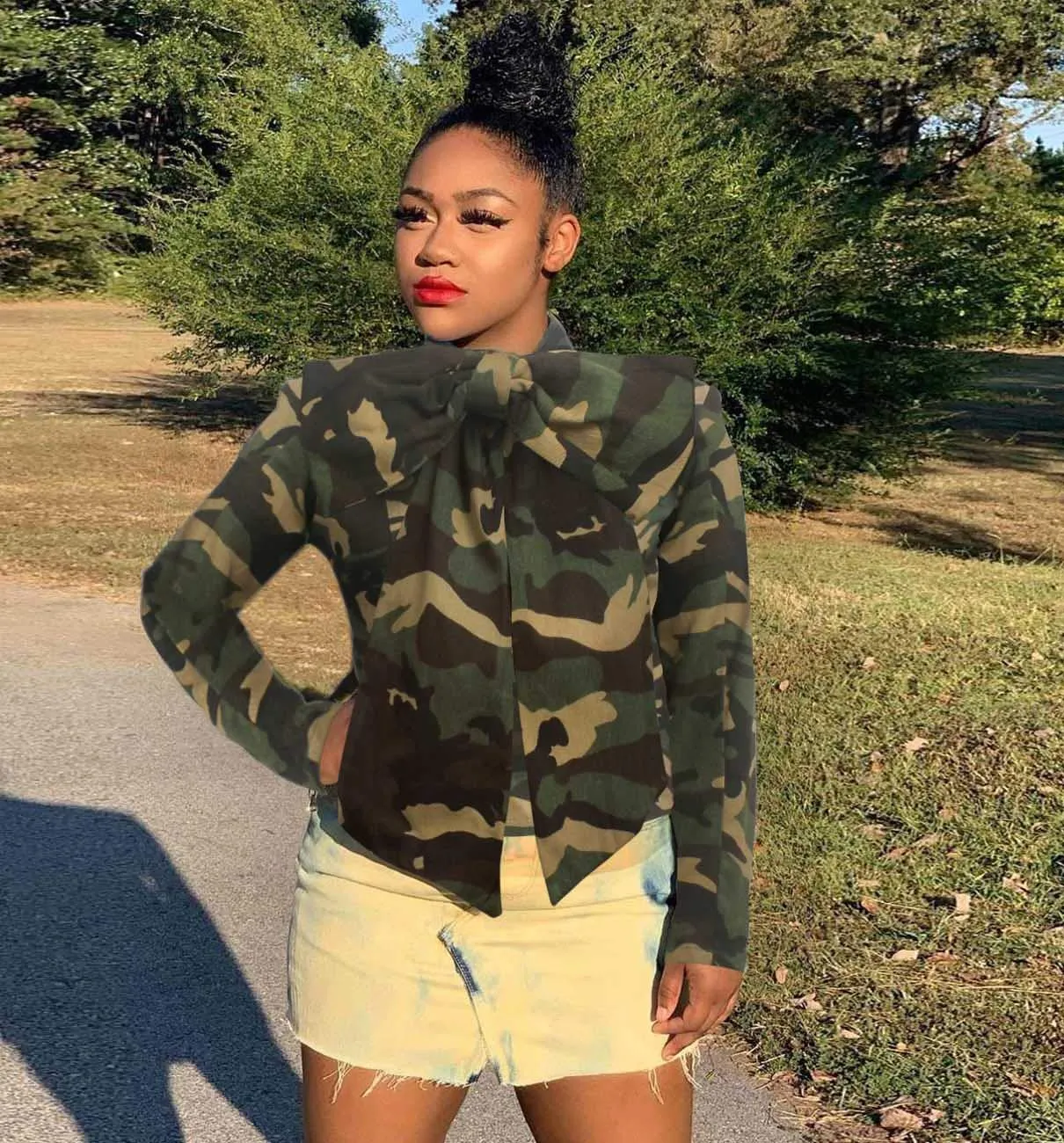 Butterfly Denim Long Sleeve Jean Cropped Jackets For Women