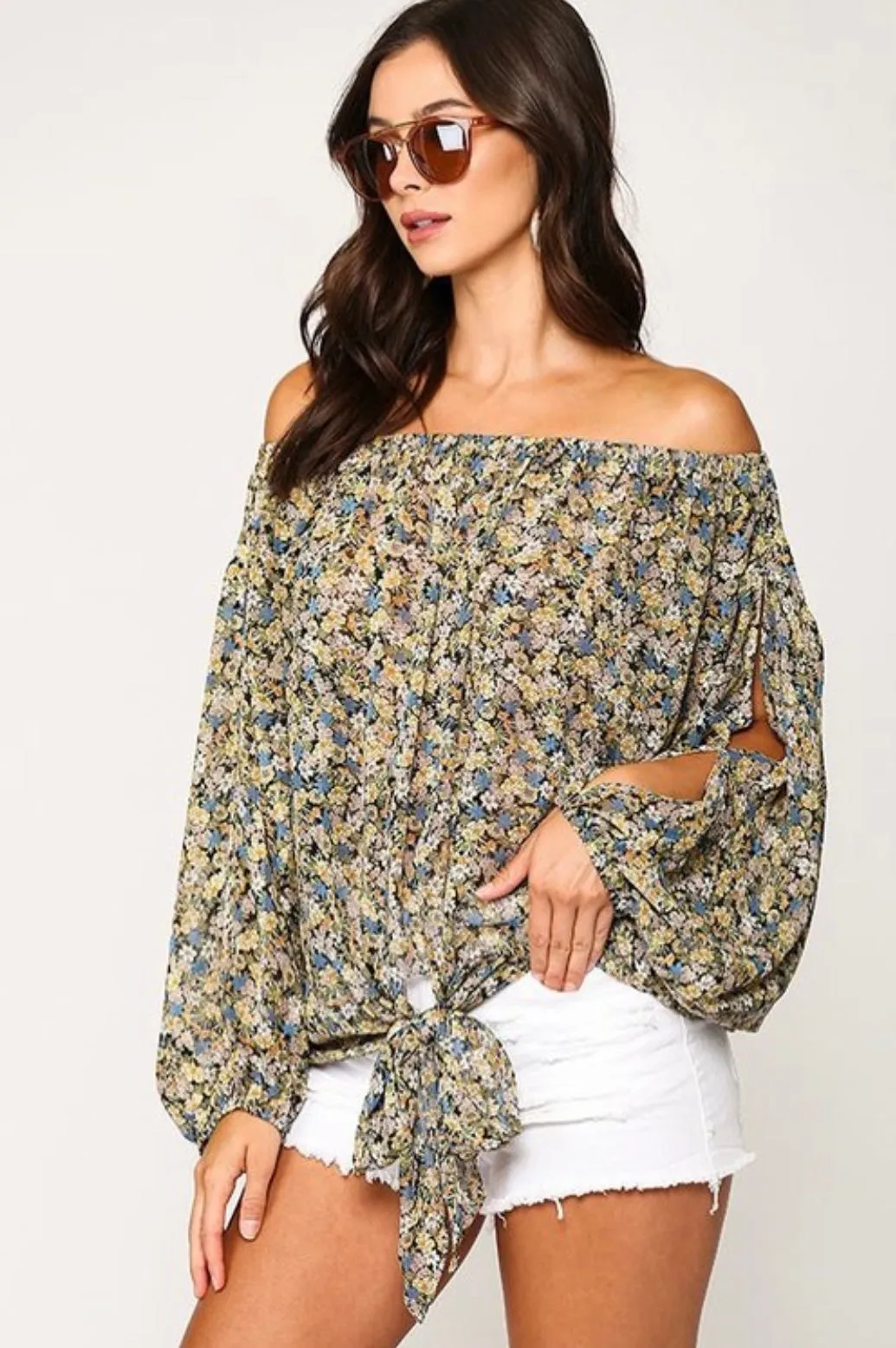 Carey Floral Top
