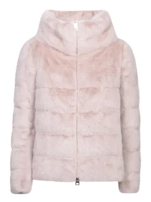 Chantilly Pink Fur Puffer Jacket