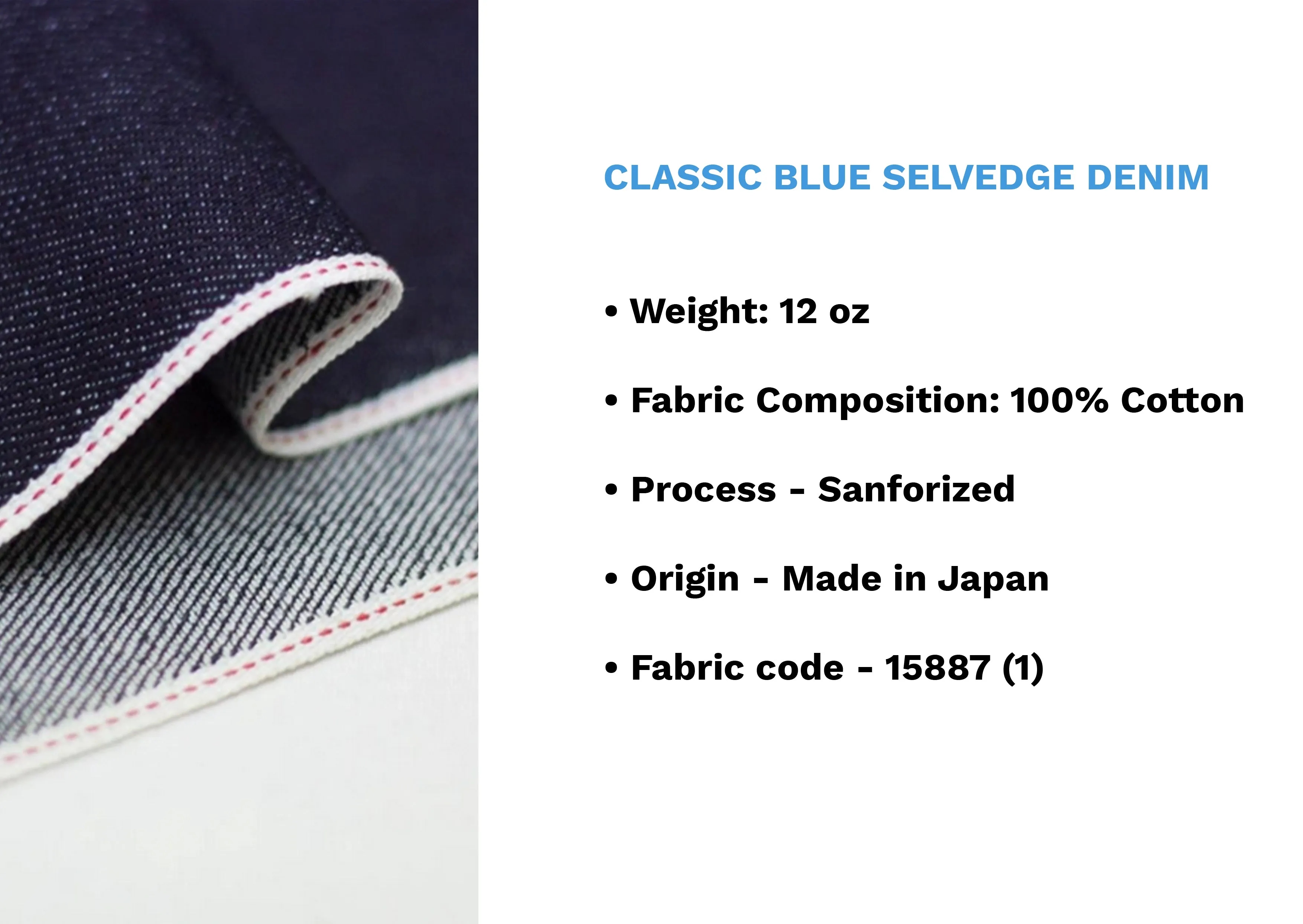 CLASSIC BLUE SELVEDGE DENIM *