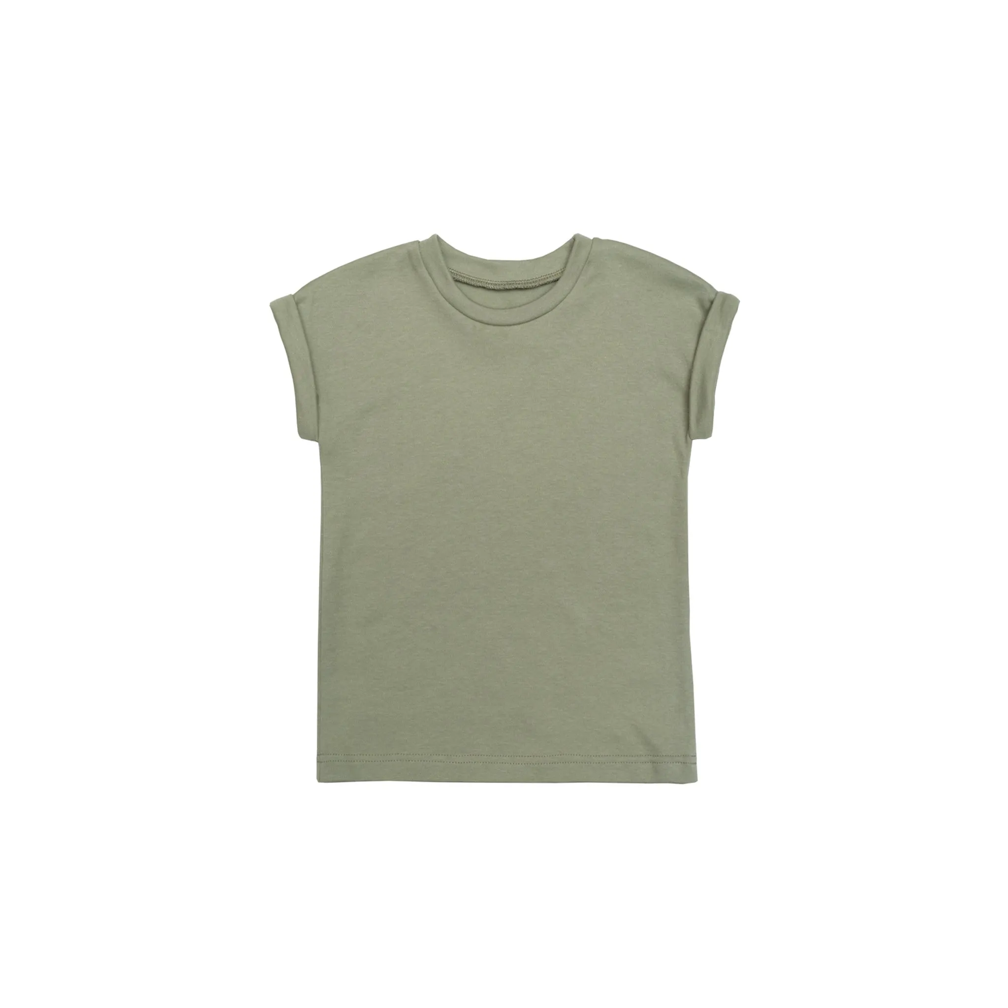Cotton t-shirt SAGE GREEN