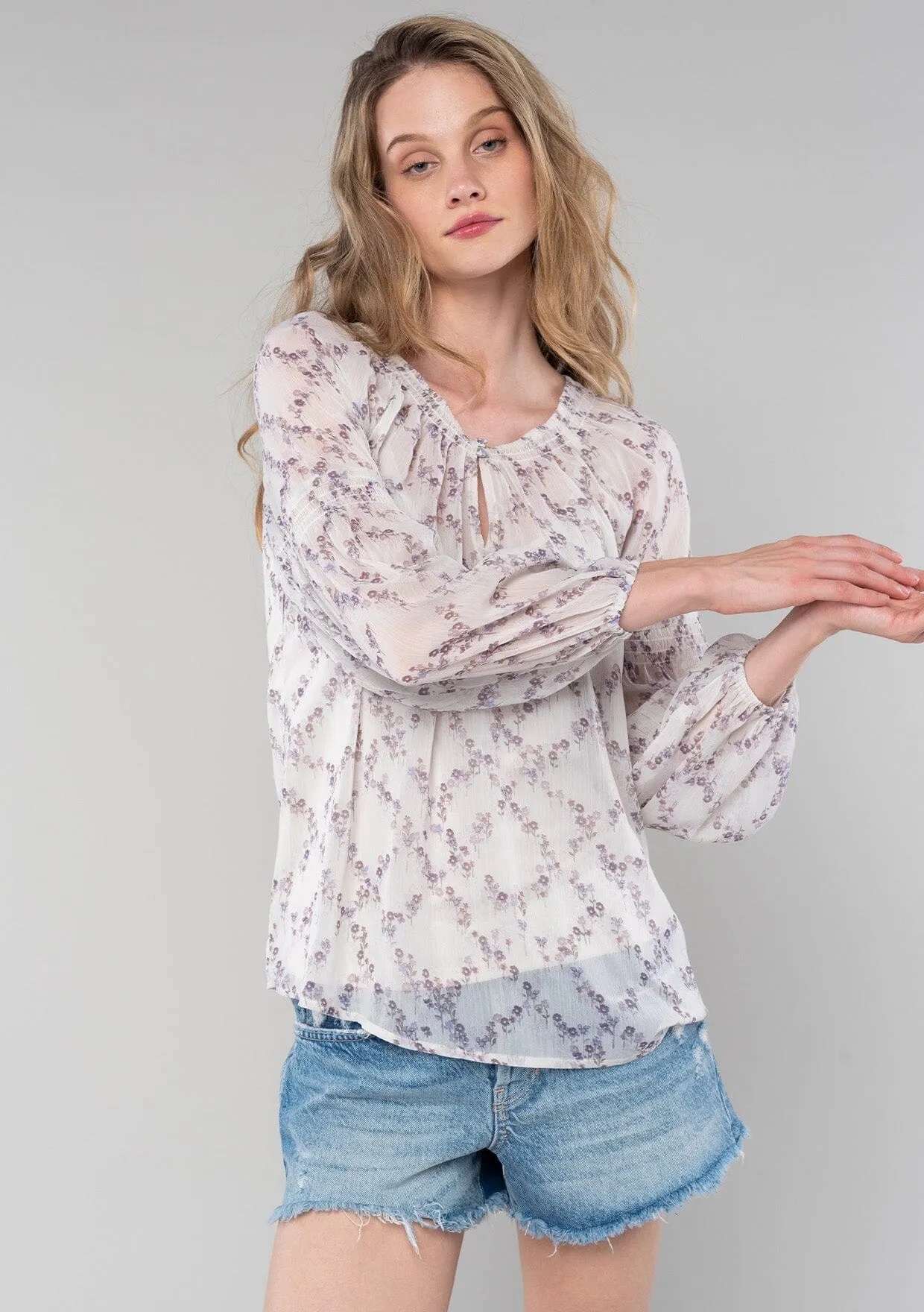 Deep Down Floral Blouse