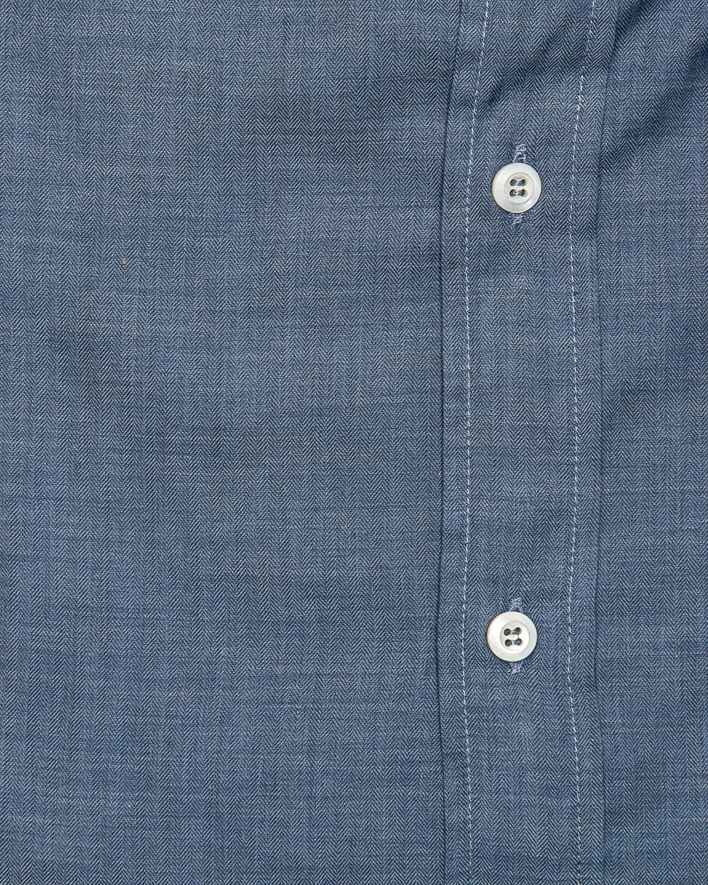 Denim Blue Herringbone Shirt