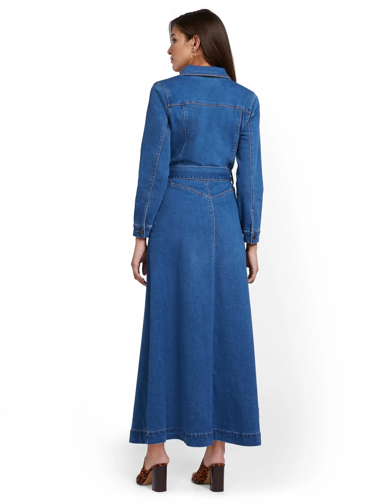 Denim Maxi Shirtdress