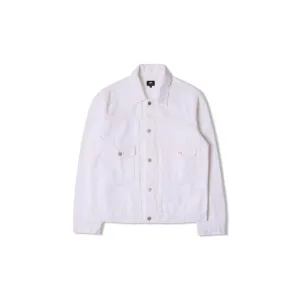 E-Classic Jacket White Garment Dyed