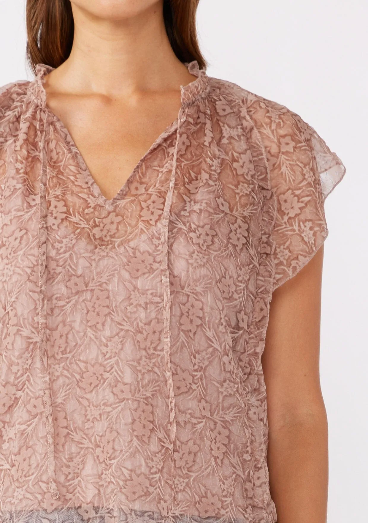 Emily Flutter Sleeve Top