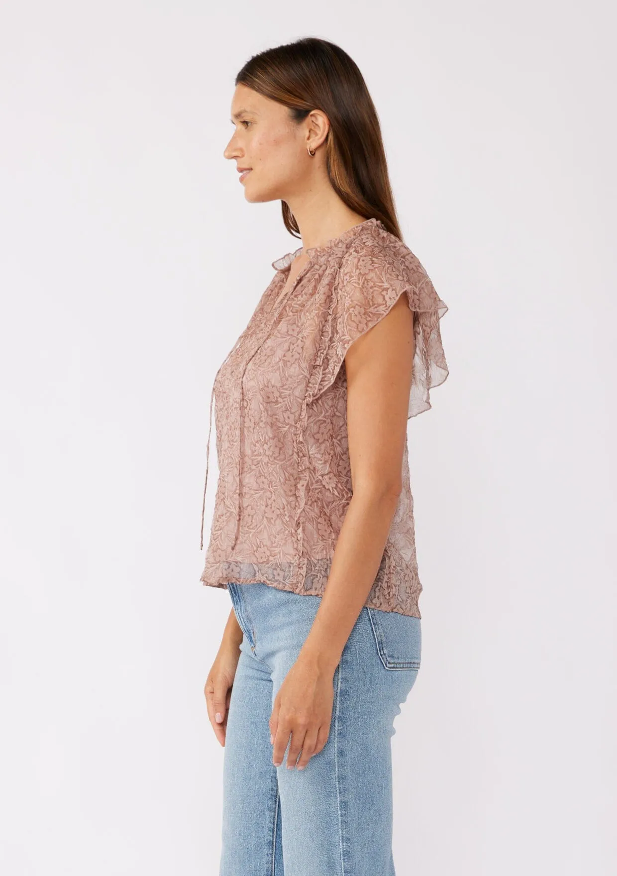 Emily Flutter Sleeve Top