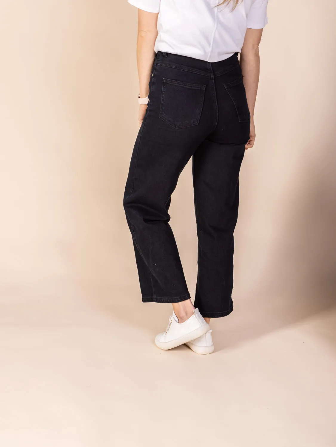 EMMA Wide Leg Jean - Dark Denim