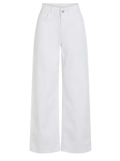 Emma Wide Leg Jean - White