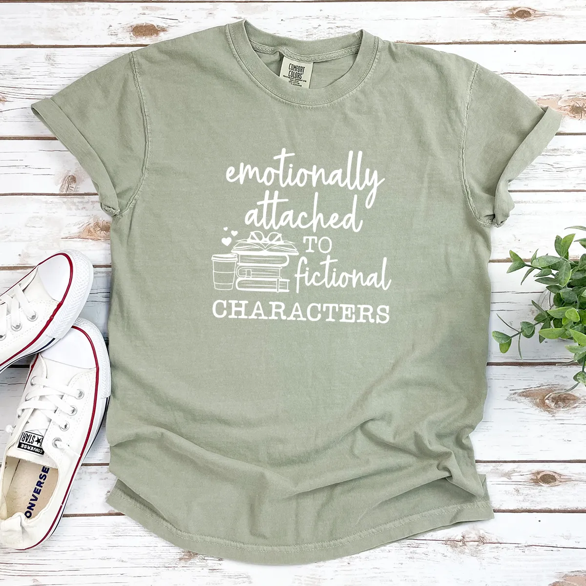 emotionally attached cotton tee