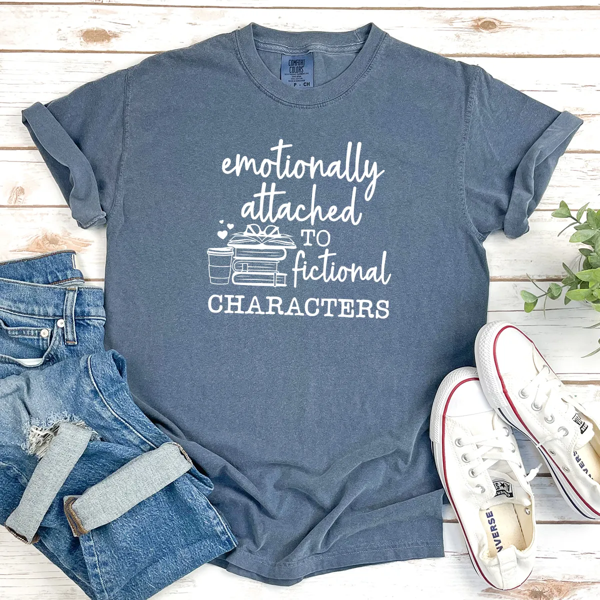 emotionally attached cotton tee