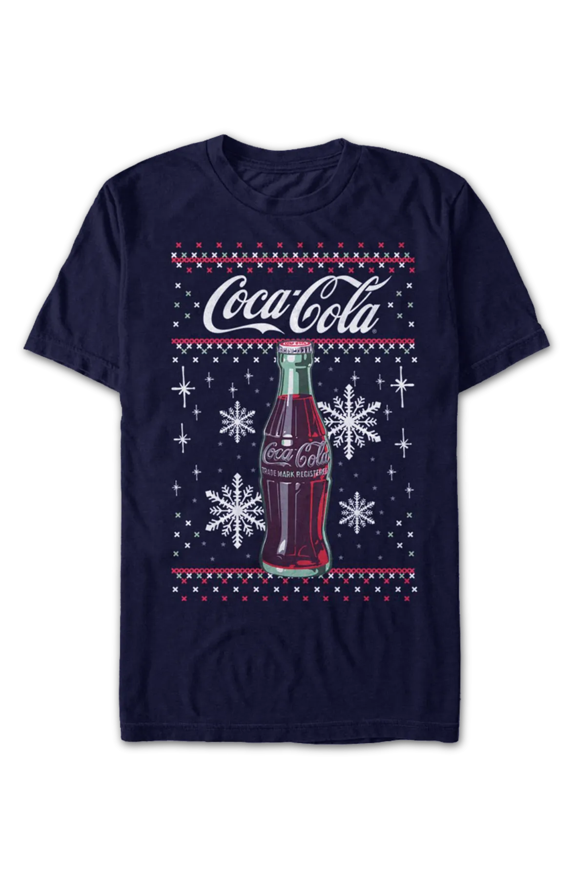 Faux Ugly Christmas Sweater Coca-Cola T-Shirt