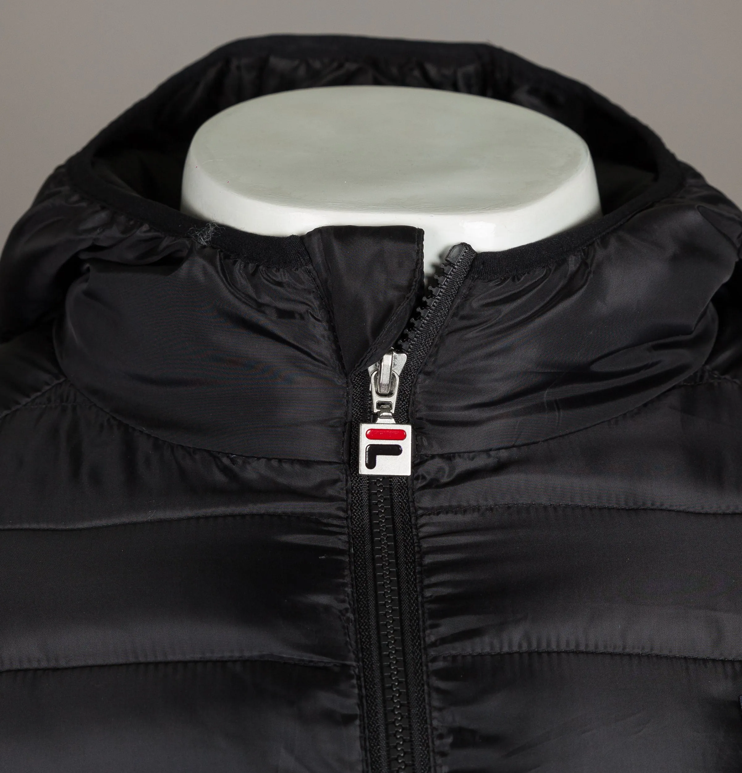 Fila Vintage Pavo Quilted Jacket Black
