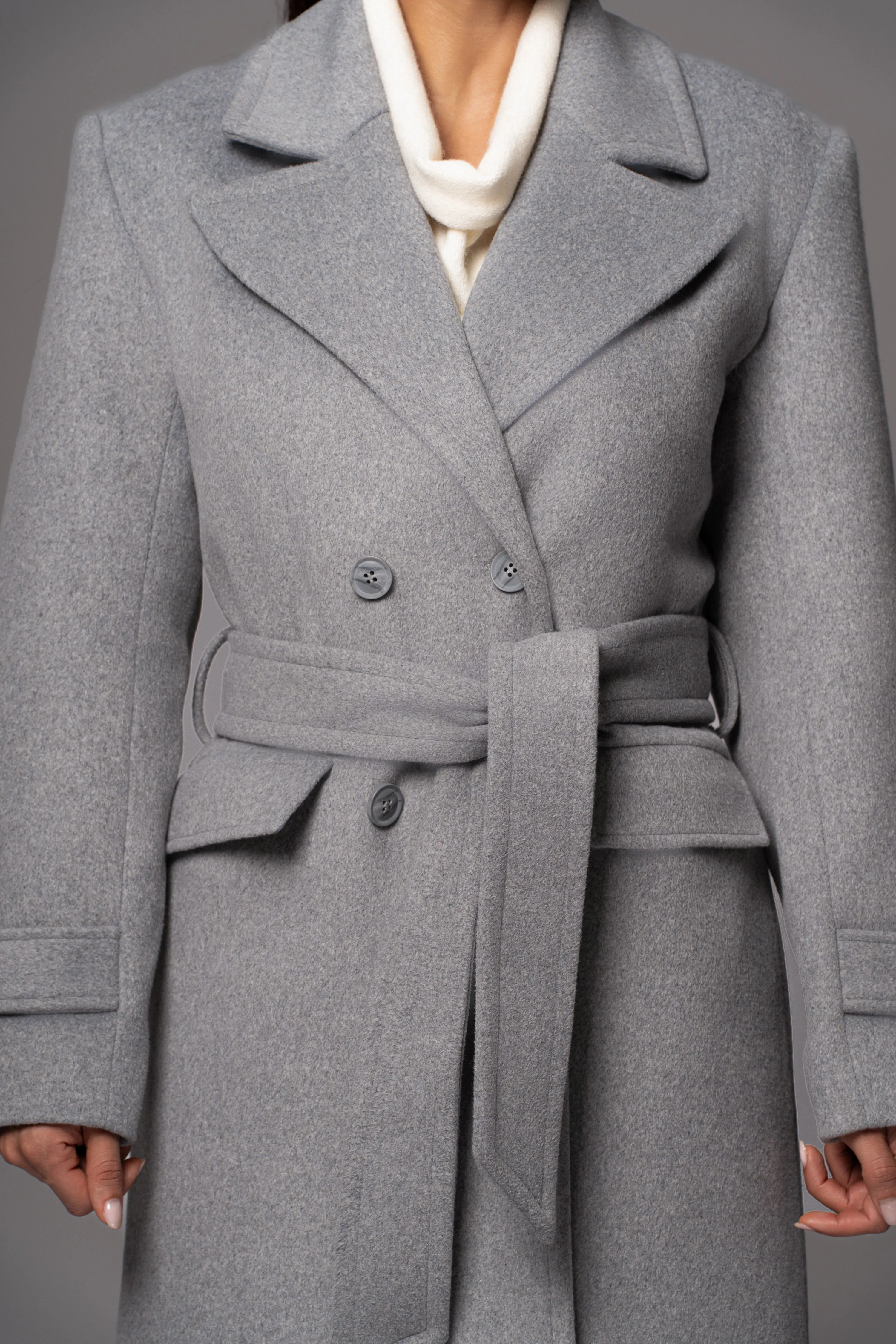 Grey Rain Or Shine Longline Coat