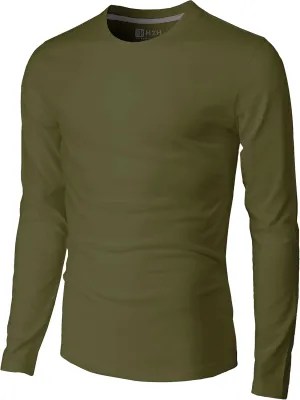 H2H Mens Casual Slim Fit Long Sleeve T-Shirts Soft Lightweight V-Neck/Crew-Neck Size XS to 3XL