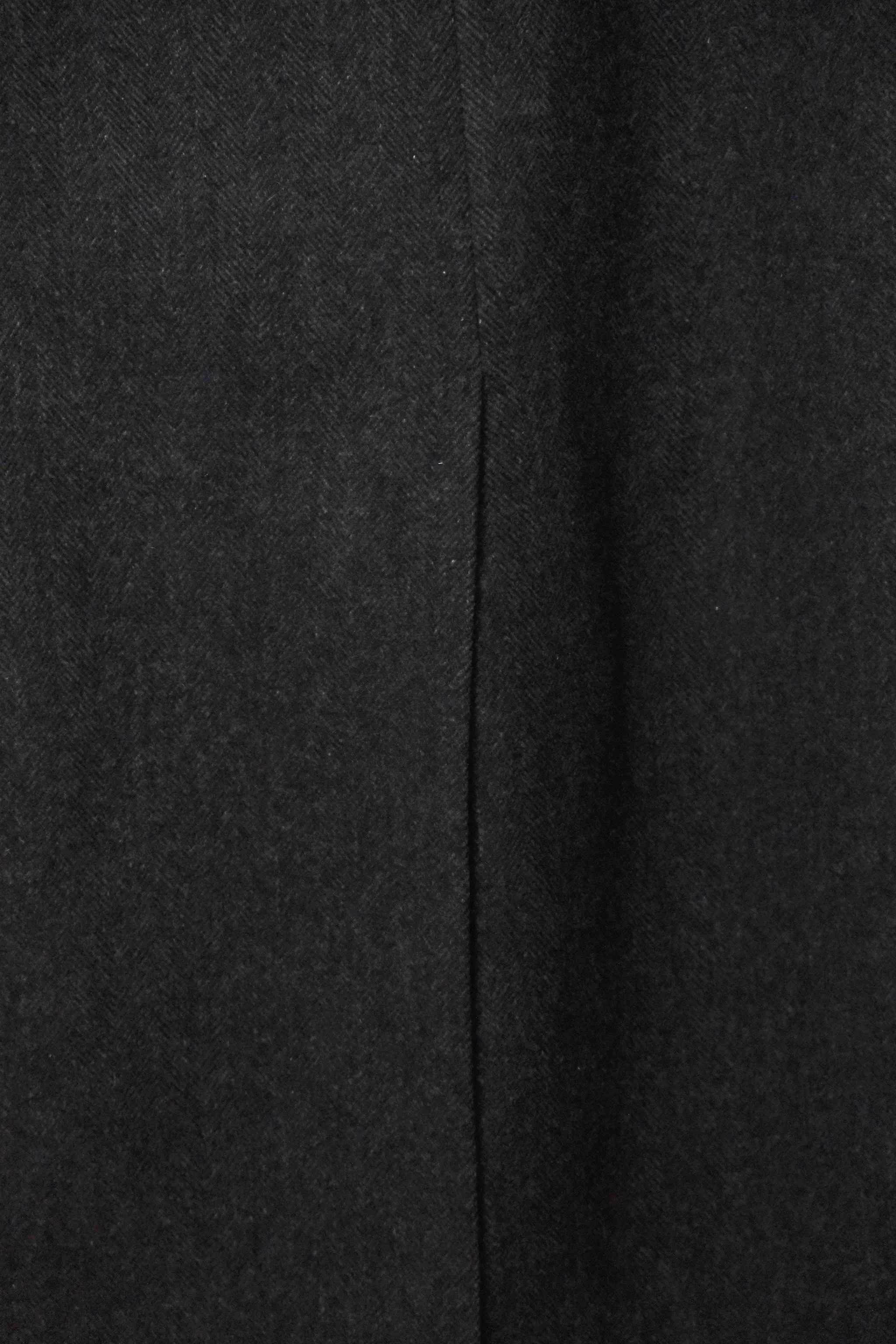 Harvé Benard Grey Wool Tweed Double Breasted Long Coat US 10, 90’s Longline