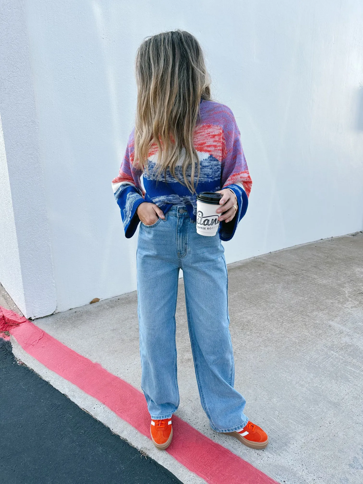 High Waisted Skater Jeans