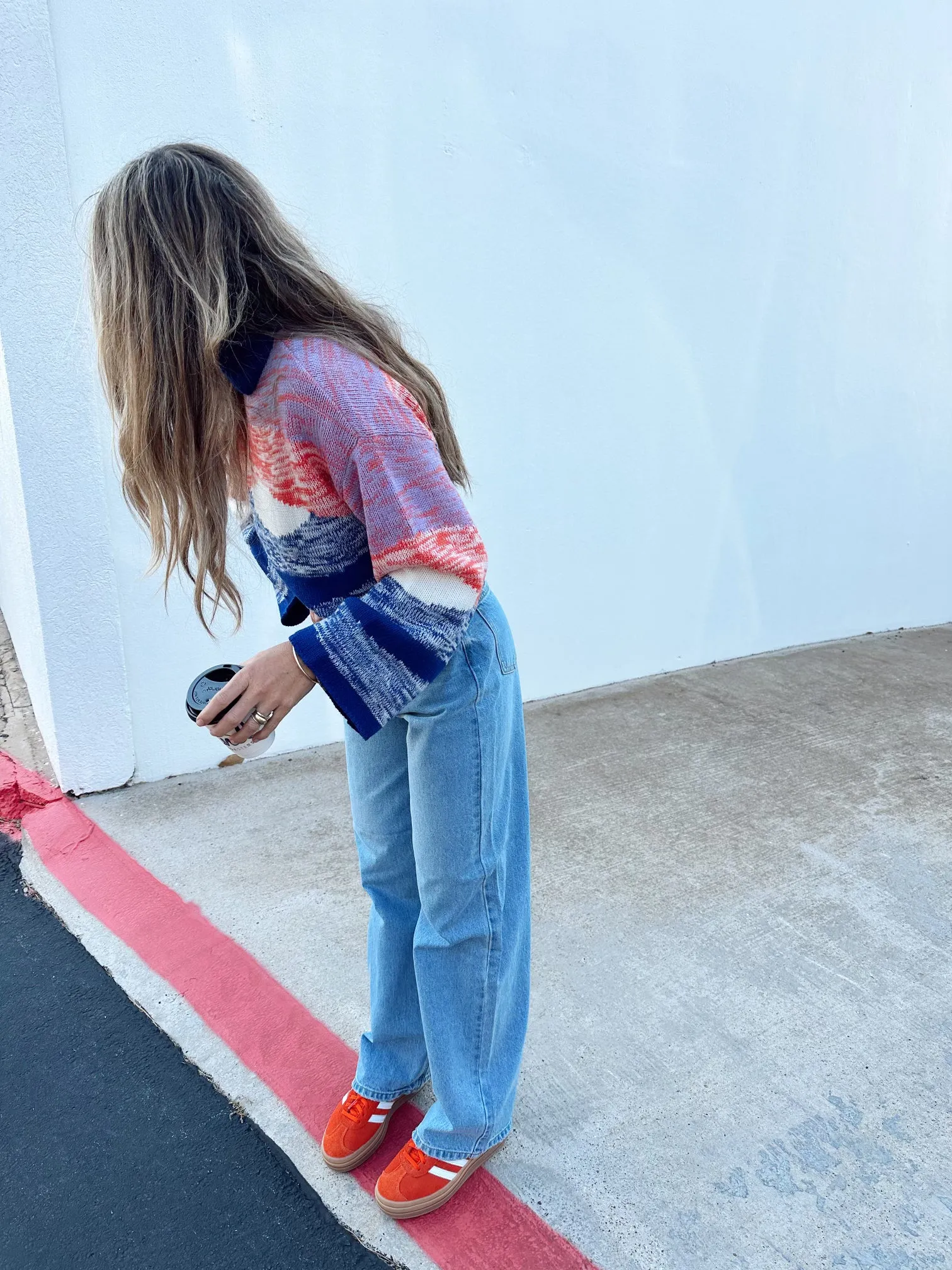 High Waisted Skater Jeans