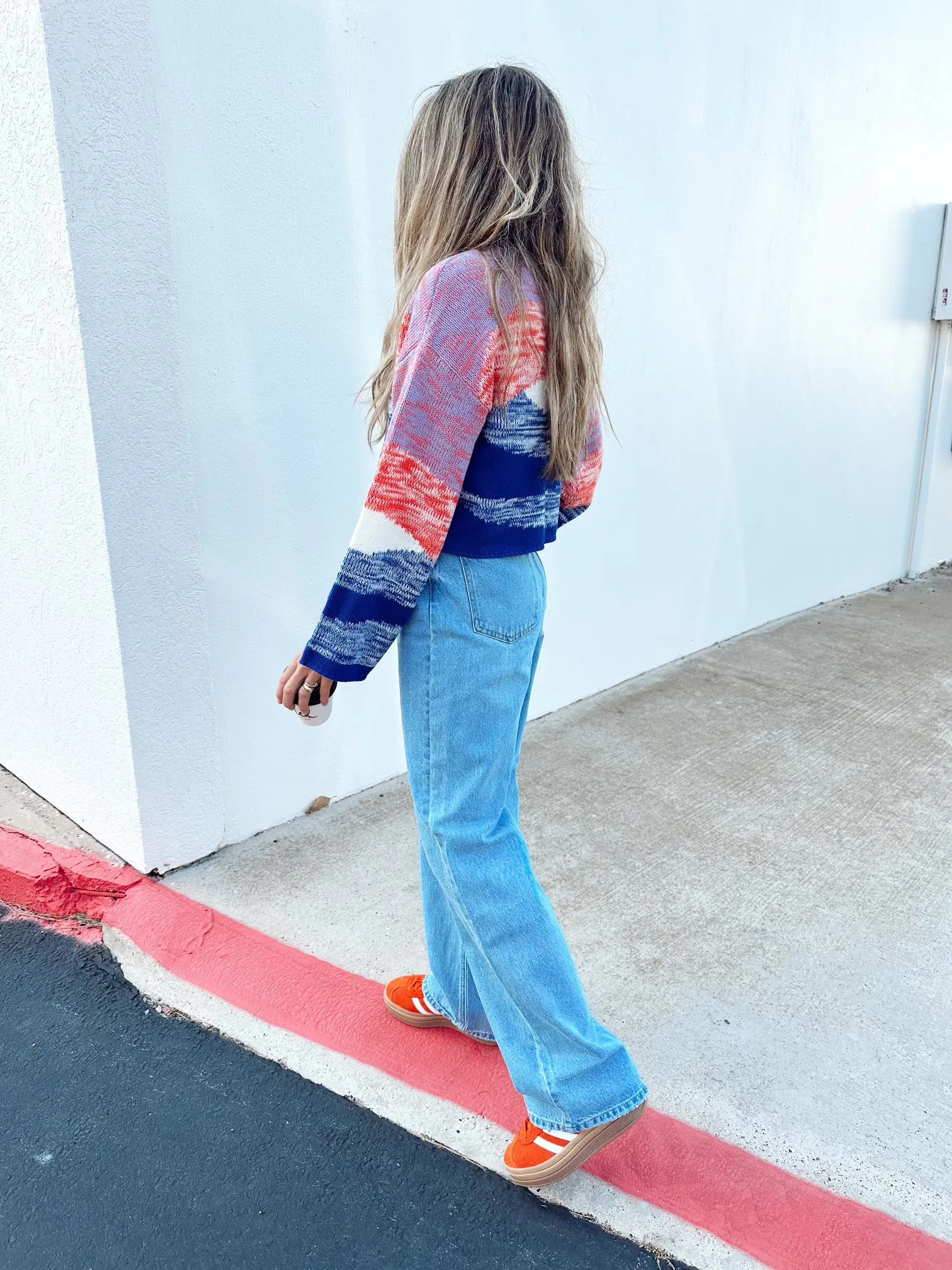 High Waisted Skater Jeans