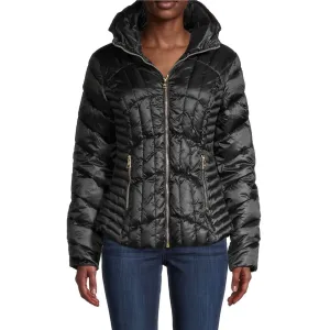 Karl Lagerfeld Paris Quilted Puffer Jacket - Black