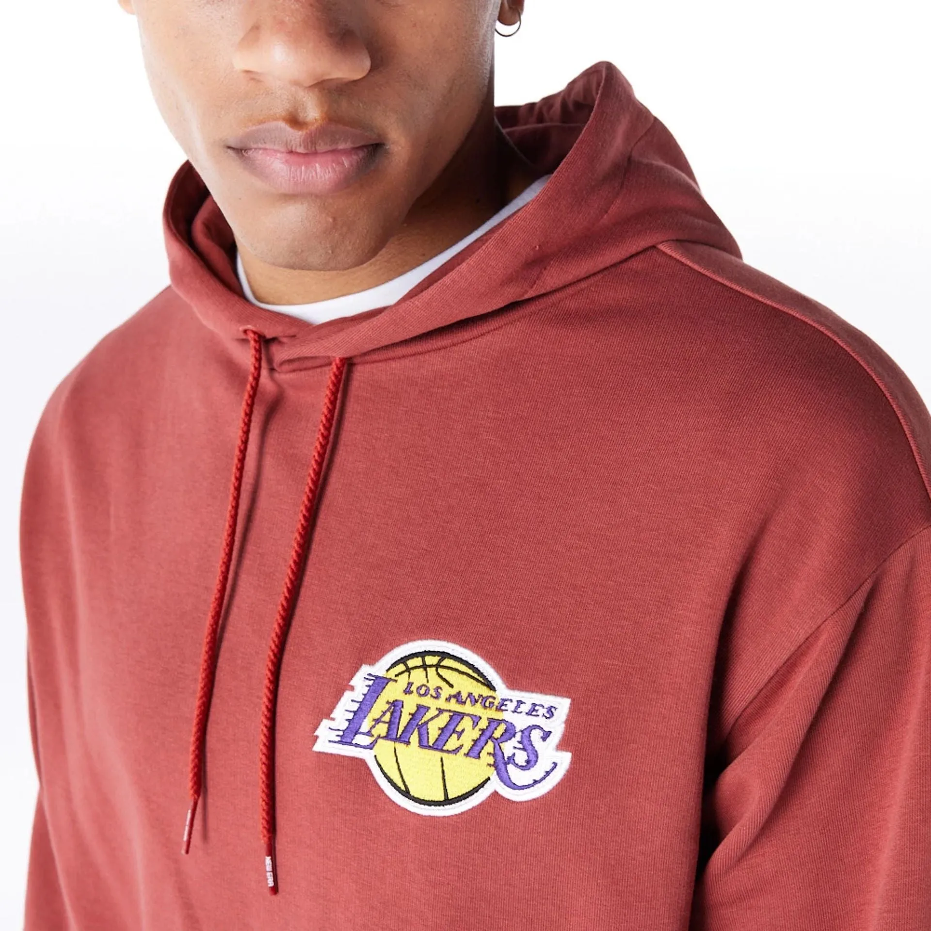 LA Lakers League Essential Brown Oversized Pullover Hoodie