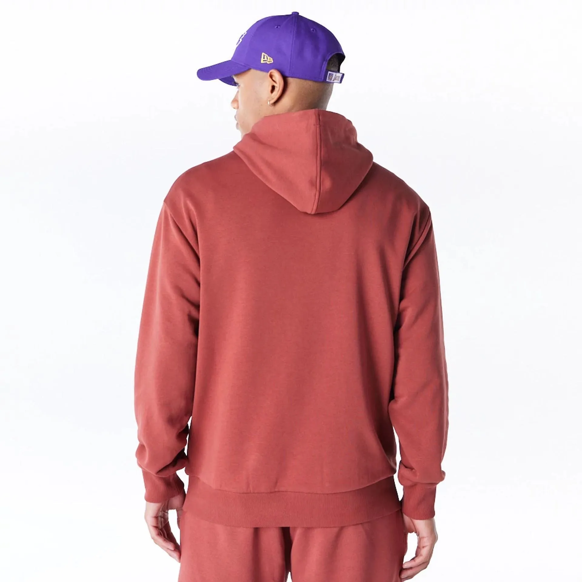 LA Lakers League Essential Brown Oversized Pullover Hoodie