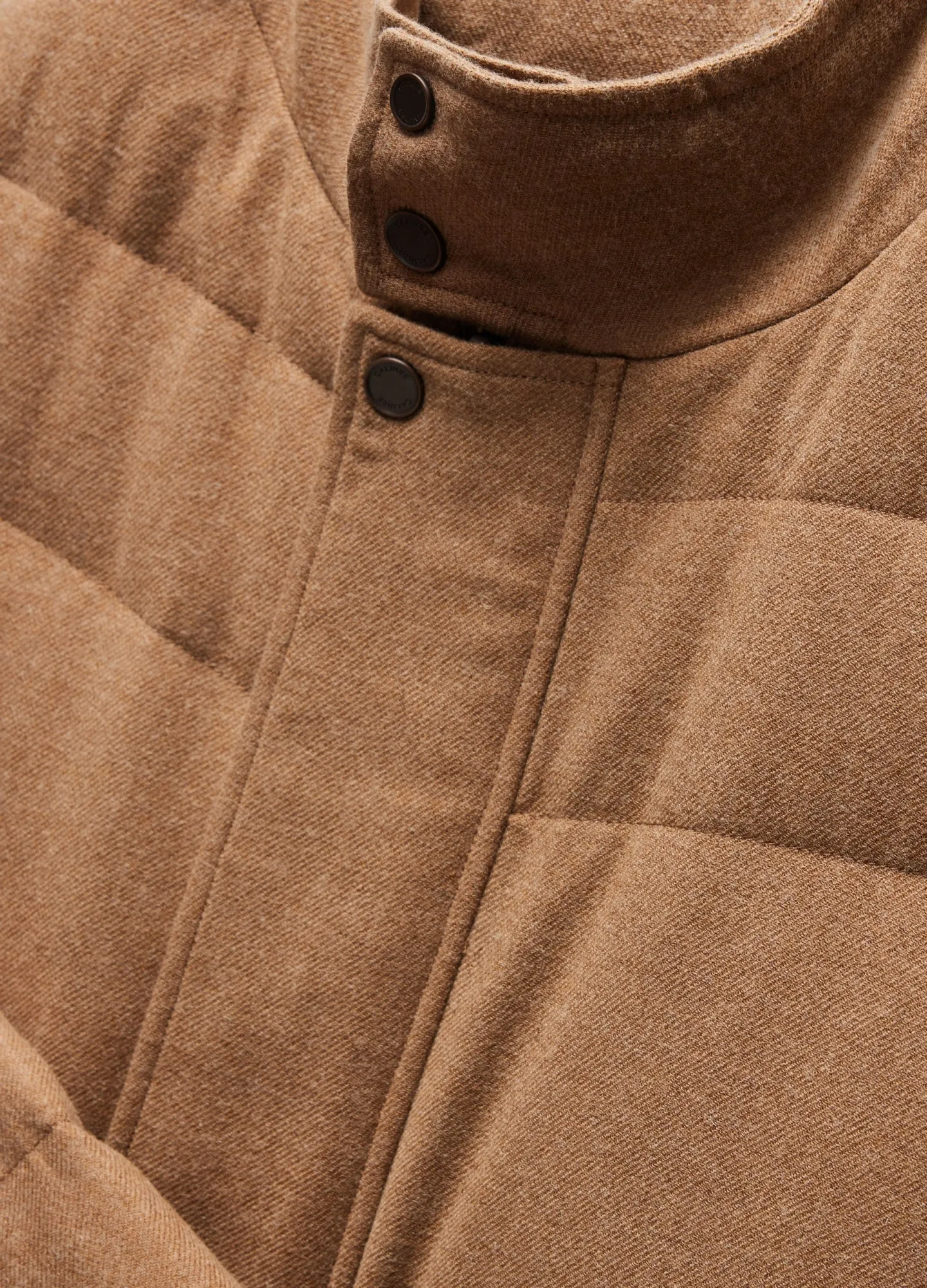 Melton Puffer Down Jacket Camel