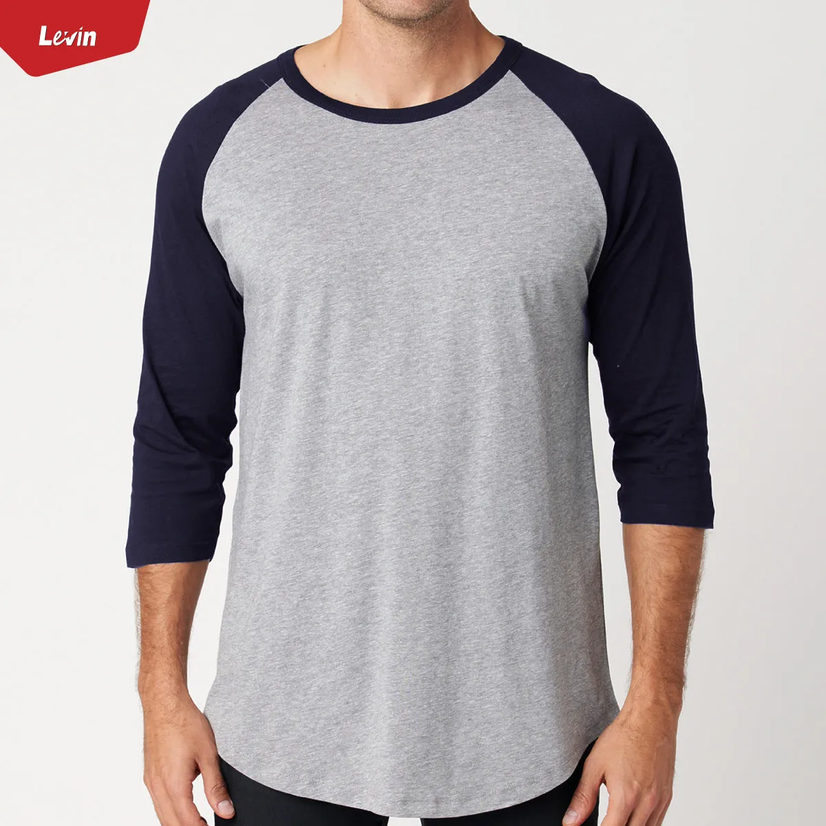Men's 3/4 Raglan Sleeve Casual T-Shirt