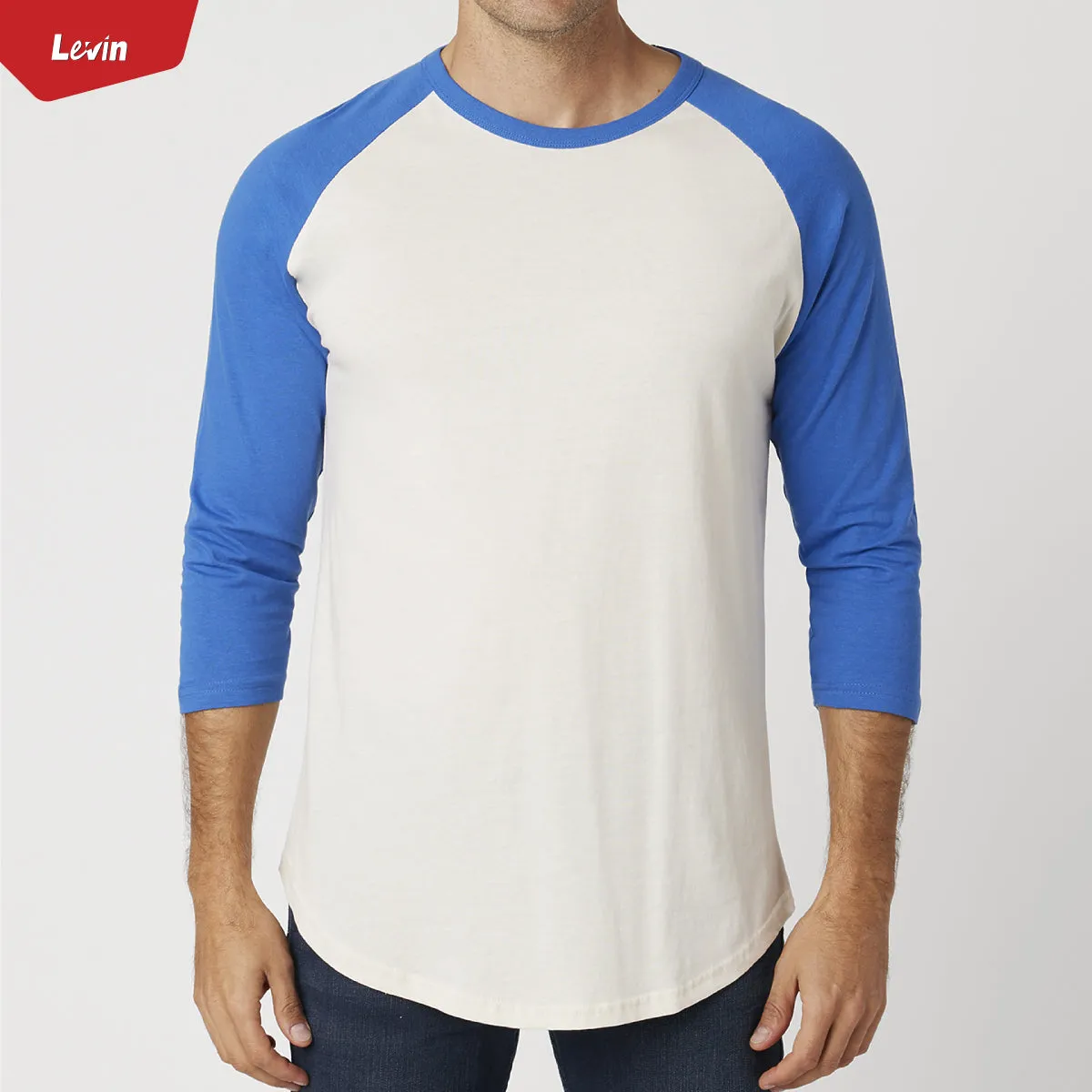 Men's 3/4 Raglan Sleeve Casual T-Shirt