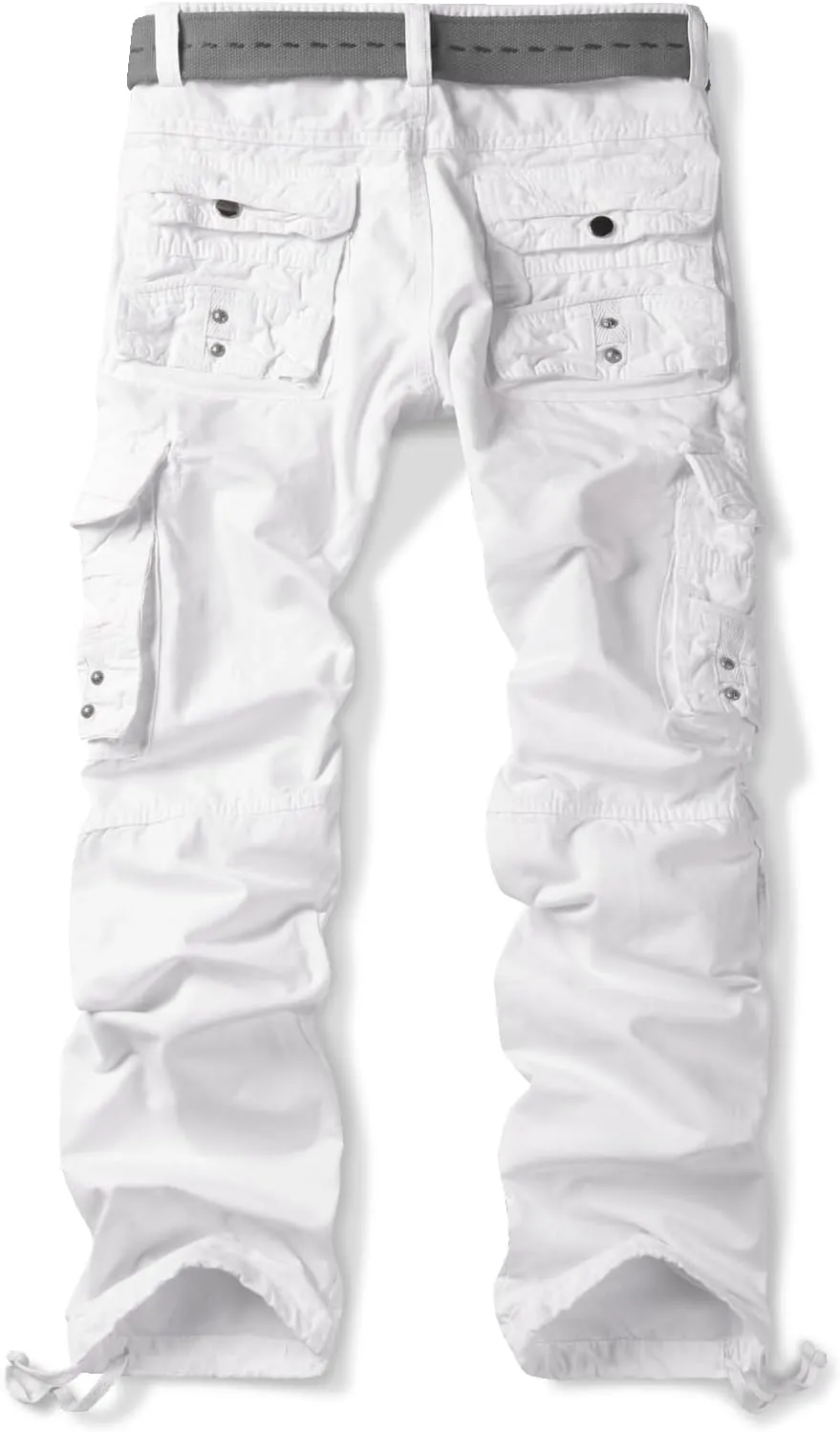 Men's Casual Cargo Cotton Relaxed Fit Tactical Outdoor Work Pants with Multi-Pockets