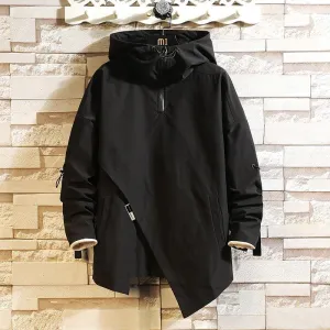Men's Lightweight Hooded Windbreaker Jacket
