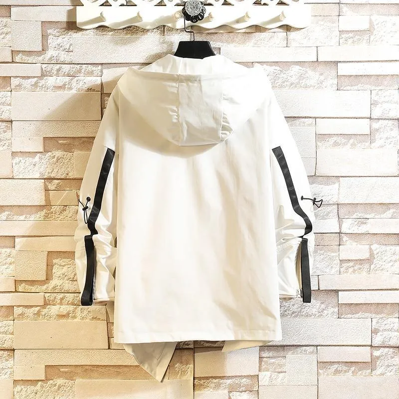 Men's Lightweight Hooded Windbreaker Jacket