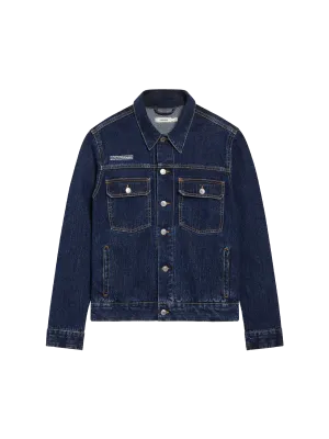 Mens Nettle Denim Jacket—rinse wash