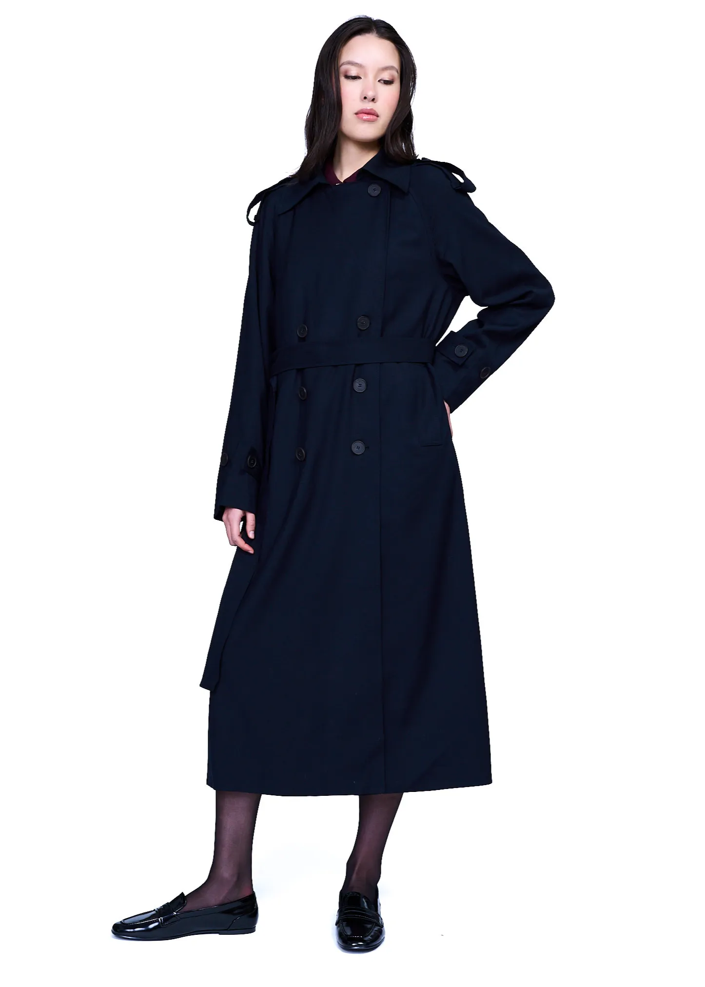 Mijeong Park Wool Blend Long Trench