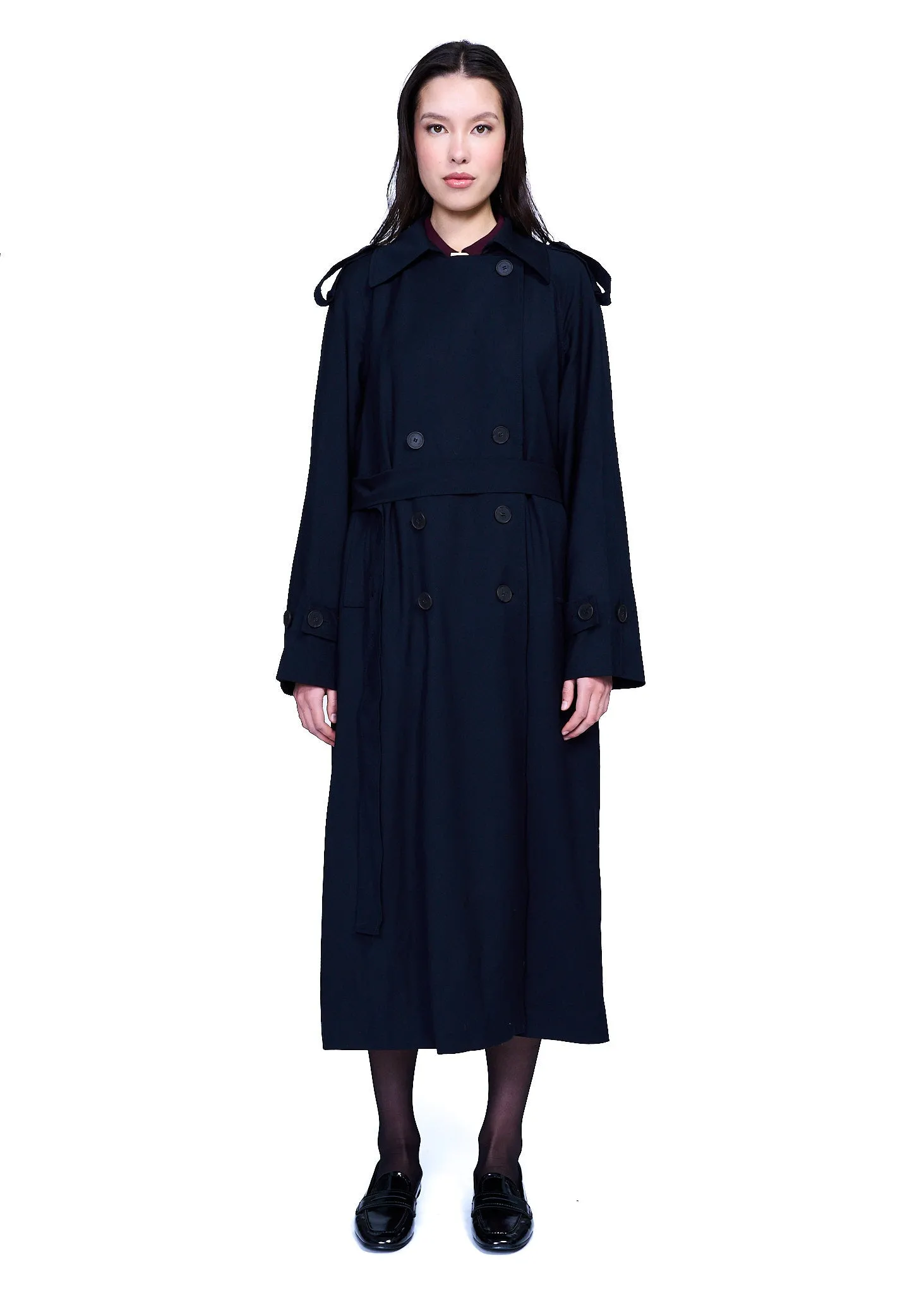Mijeong Park Wool Blend Long Trench