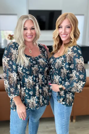 New Beginnings Floral Smocked Top