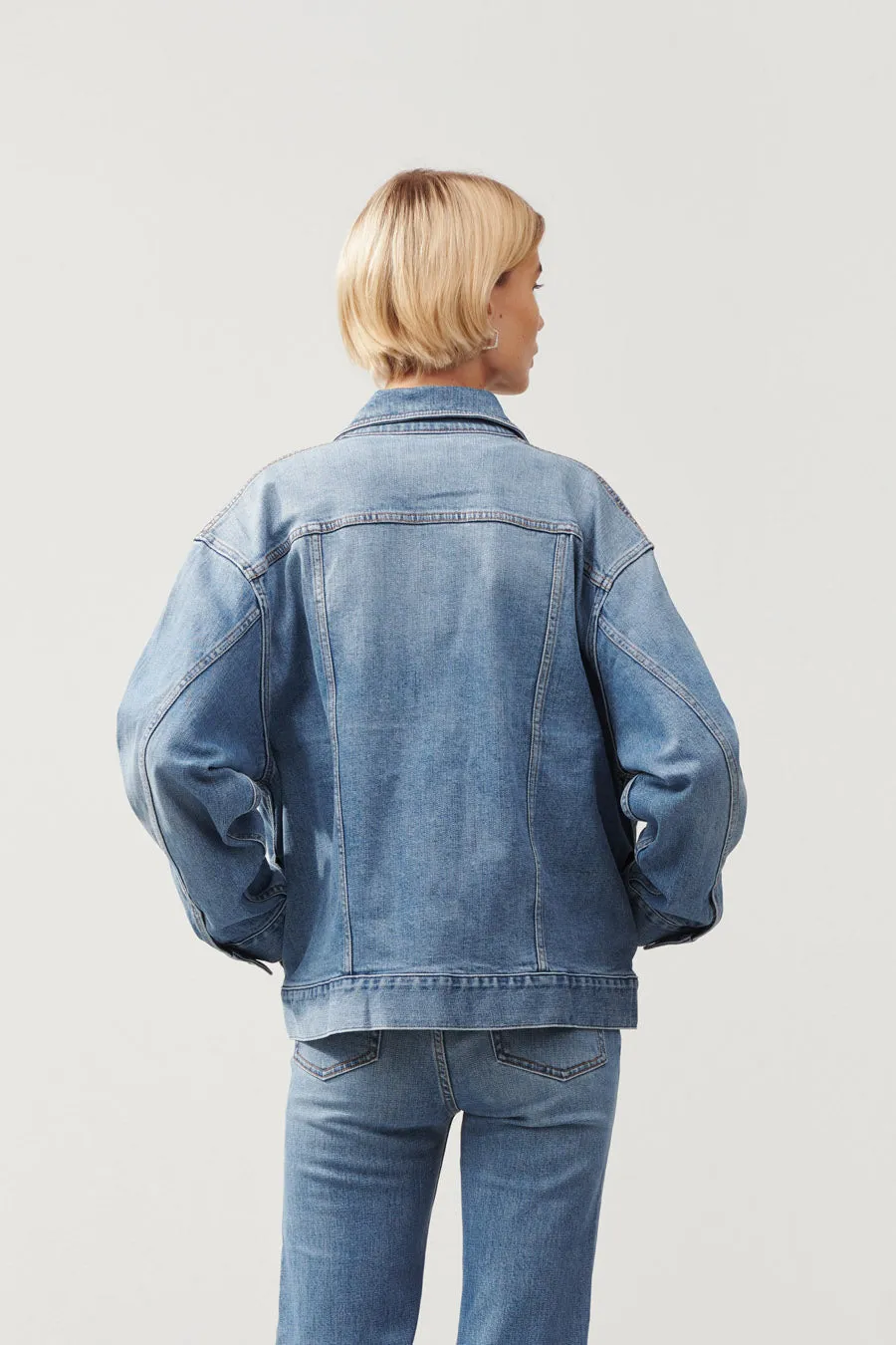 OVERSIZED DENIM JACKET - KIRSTEN ORIGINAL BLUE