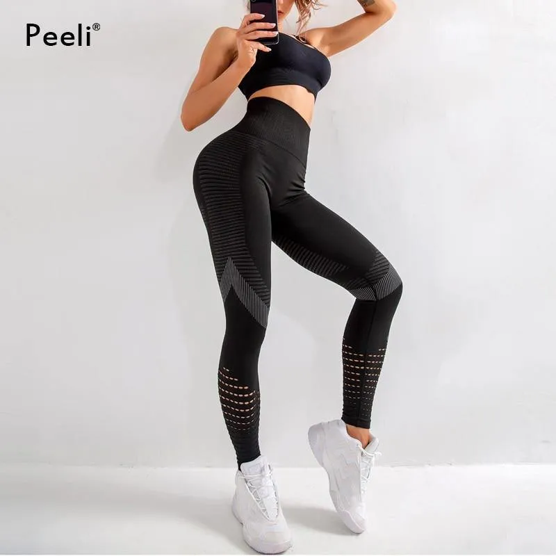 Peeli High Waist Seamless Leggings Yoga Pants
