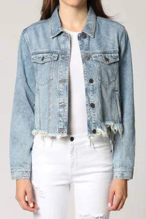 Raw Hem Denim Jacket